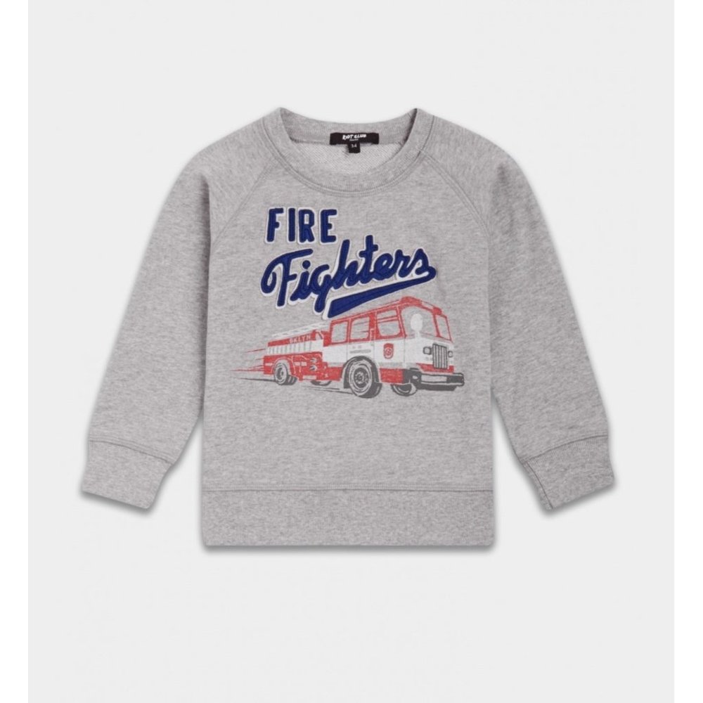 Riot Club Fire Fighter grey crewneck sweatshirt NEW WITH TAGS